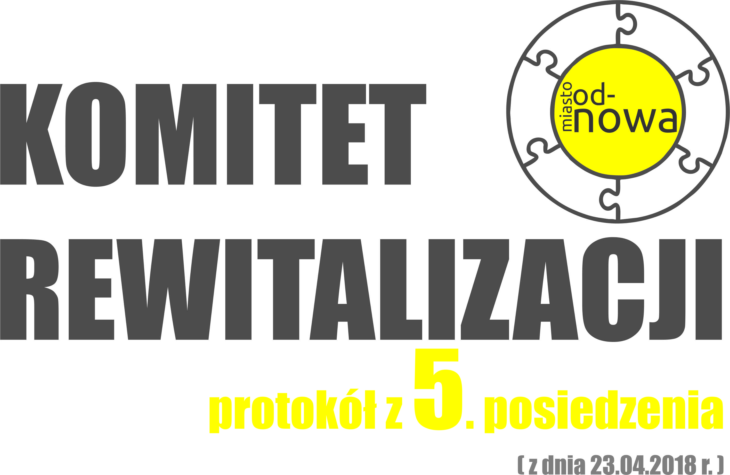 Piąte posiedzenie Komitetu Rewitalizacji – protokół ze spotkania.